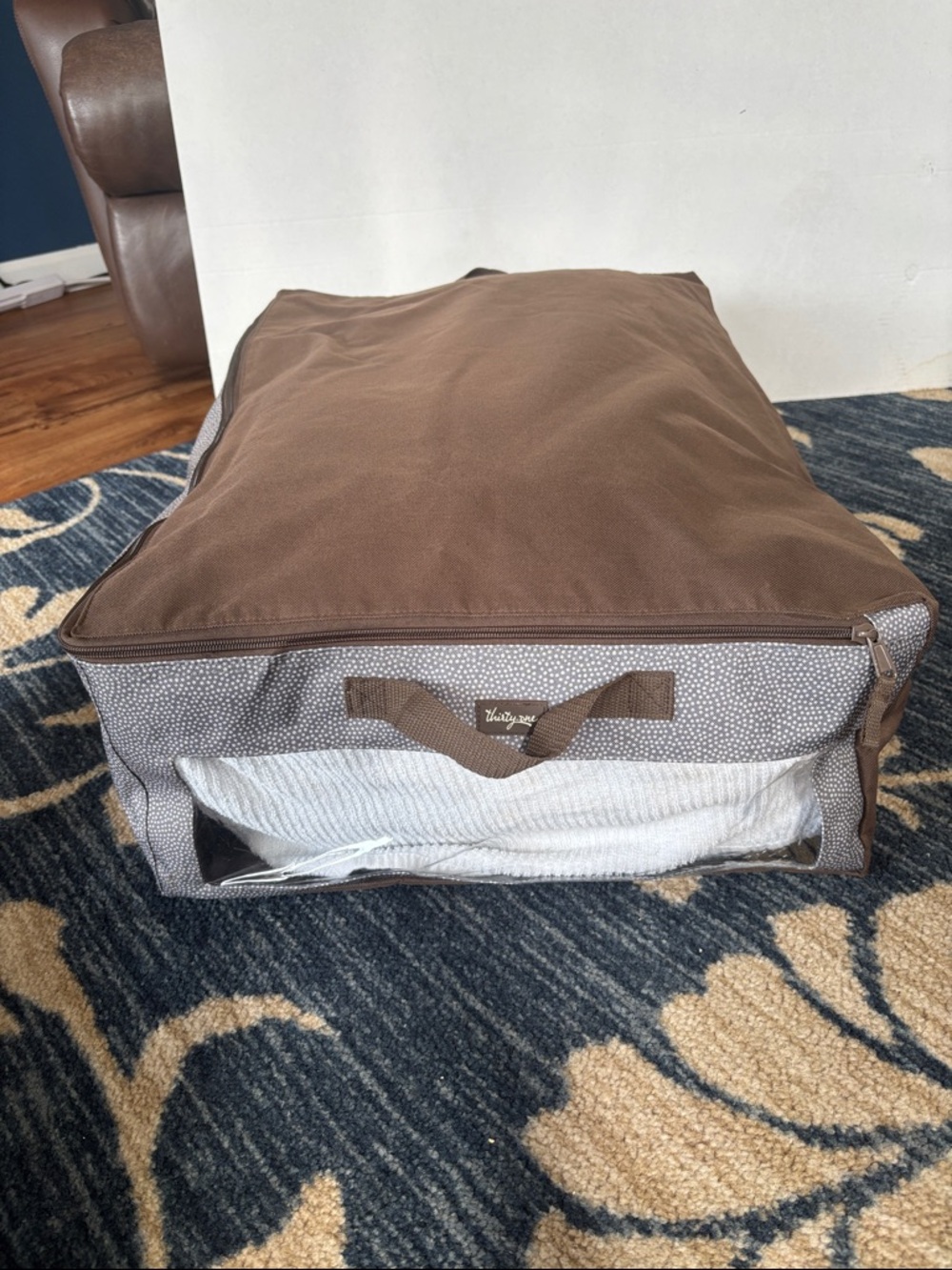 thirty-one Brown Fabric Storage Bag